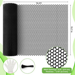 Unves Chicken Wire Plastic Mesh cut to custom size