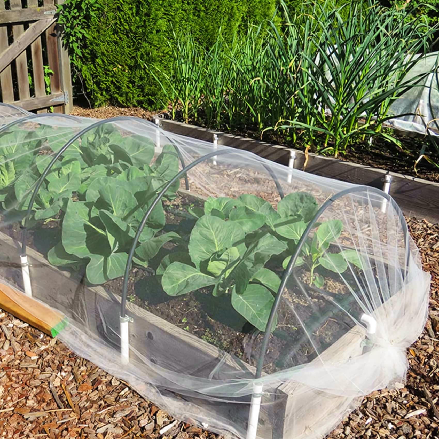 Unves Garden Netting spread over fruit orchard