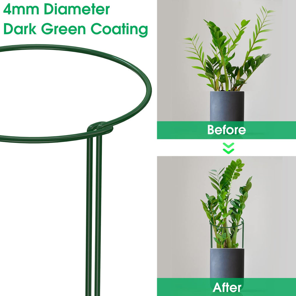Unves plant support stakes set up for tomato plants