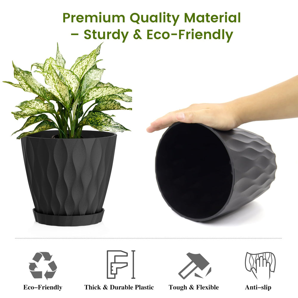 UOUZ 8 Inch Plant Pot in a modern kitchen setting