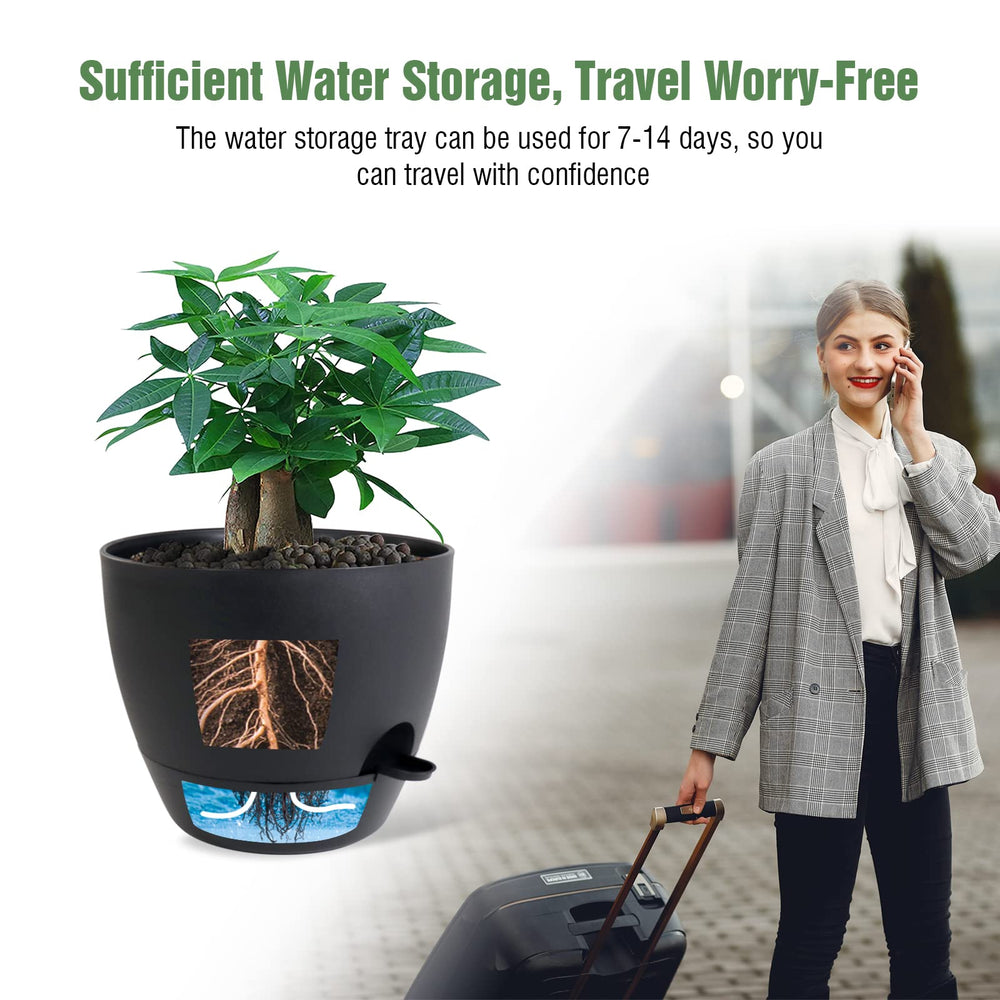 UOUZ self watering pot in a modern home setting