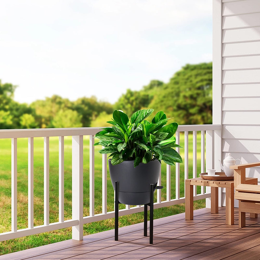 UOUZ self watering pot with a decorative plant
