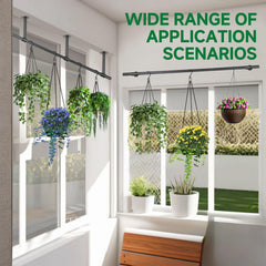 Uoveya Hanging Planters Rod with screws and expansion plugs