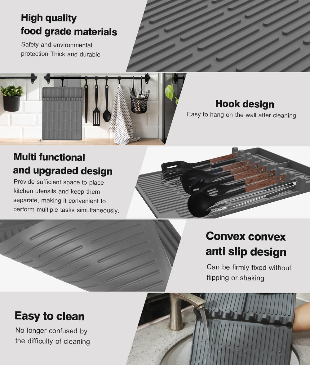 Uozuke Silicone Grill Mat folded for compact storage