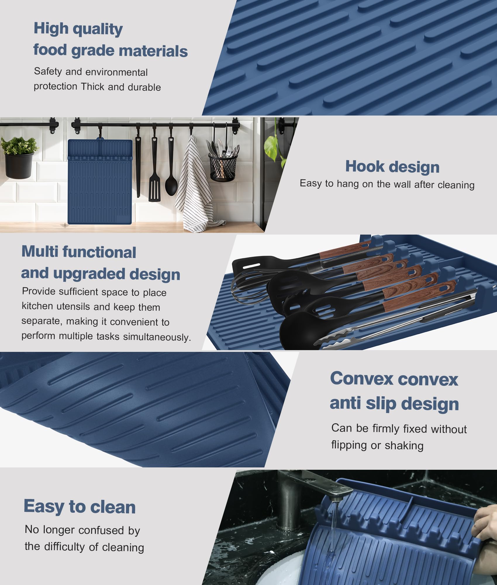 Uozuke Silicone Grill Mat in kitchen setting