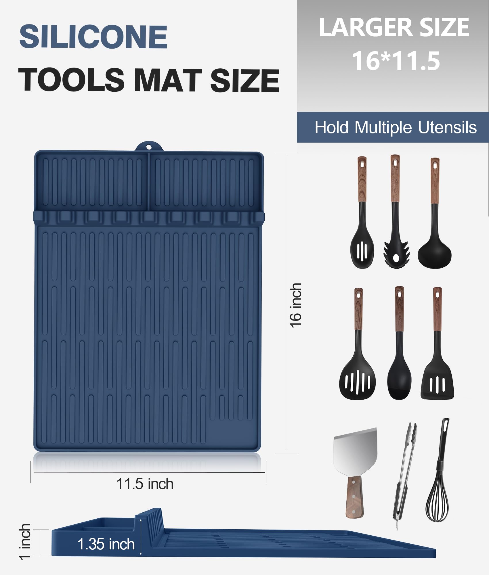 Uozuke Silicone Grill Mat laid out on a grill shelf