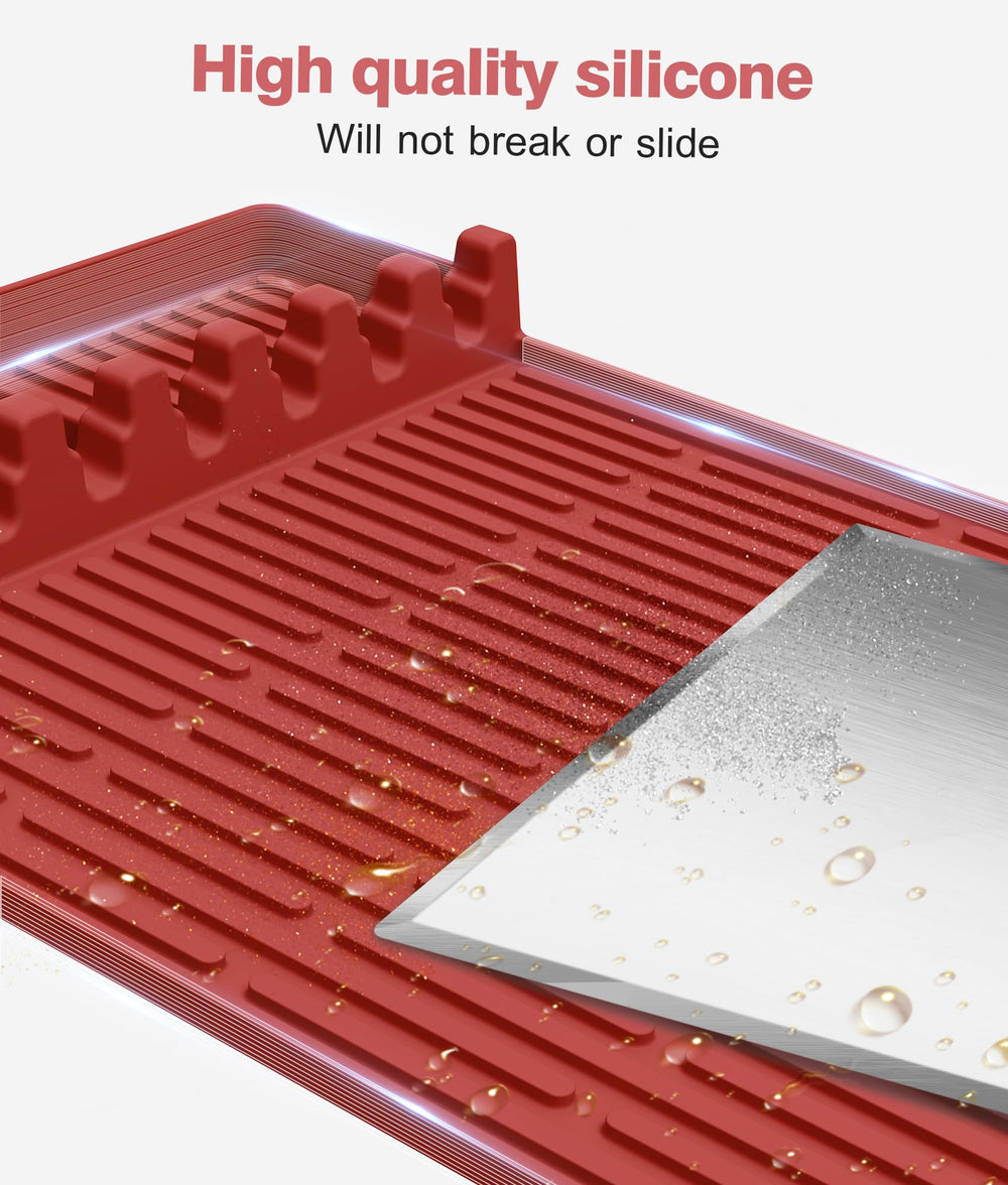 Uozuke Silicone Grill Mat on grill side shelf