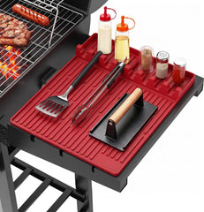 Uozuke Silicone Grill Mat red with 8 slots for tools