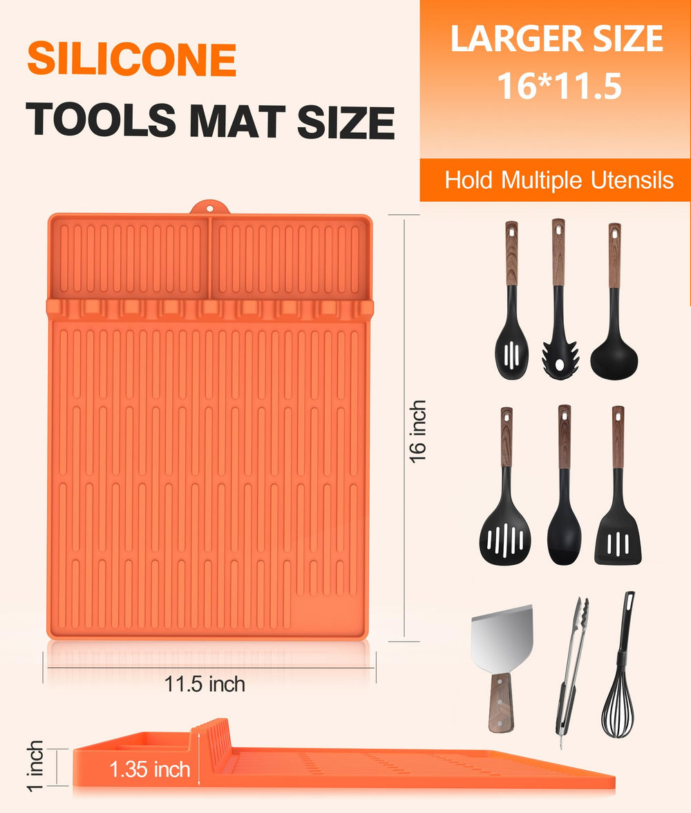Uozuke Silicone Grill Mat rolled up for easy storage