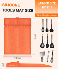 Uozuke Silicone Grill Mat rolled up for easy storage