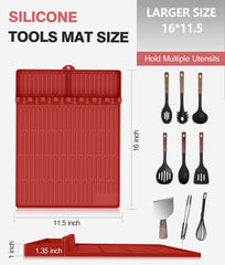 Uozuke Silicone Grill Mat side view showing slots
