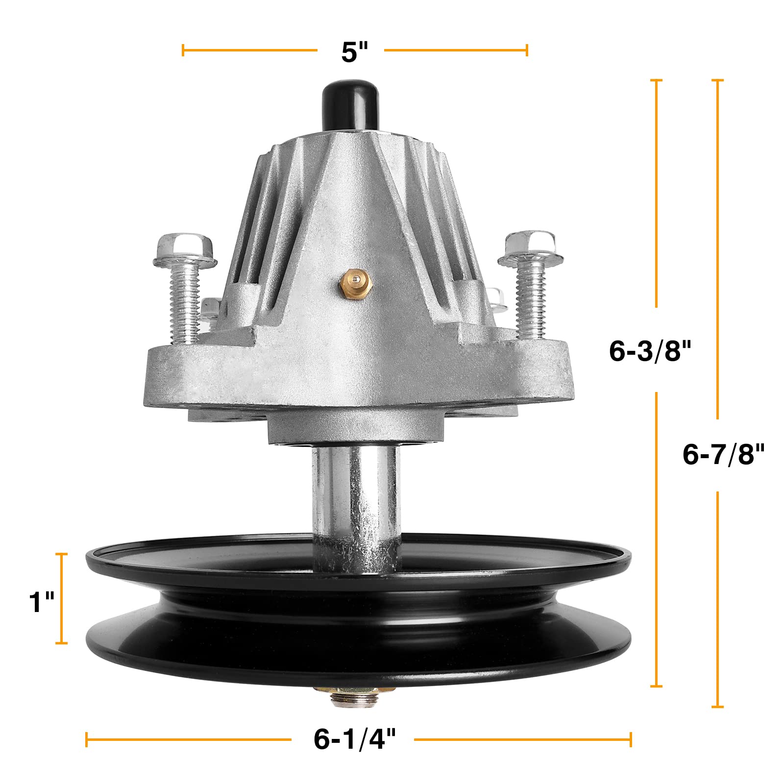UP2WIN Spindle Assembly 918-04822B side view showing grease fitting