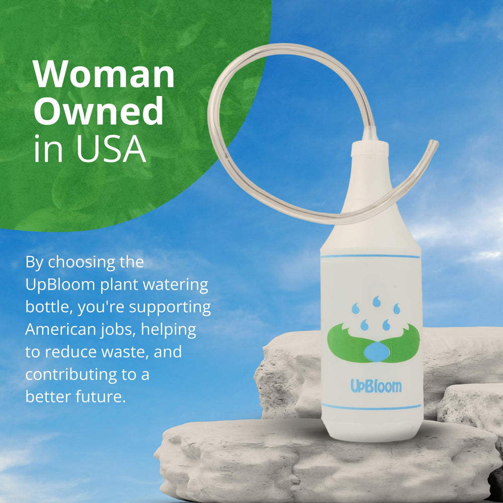 UpBloom squeeze bottle with packaging on display