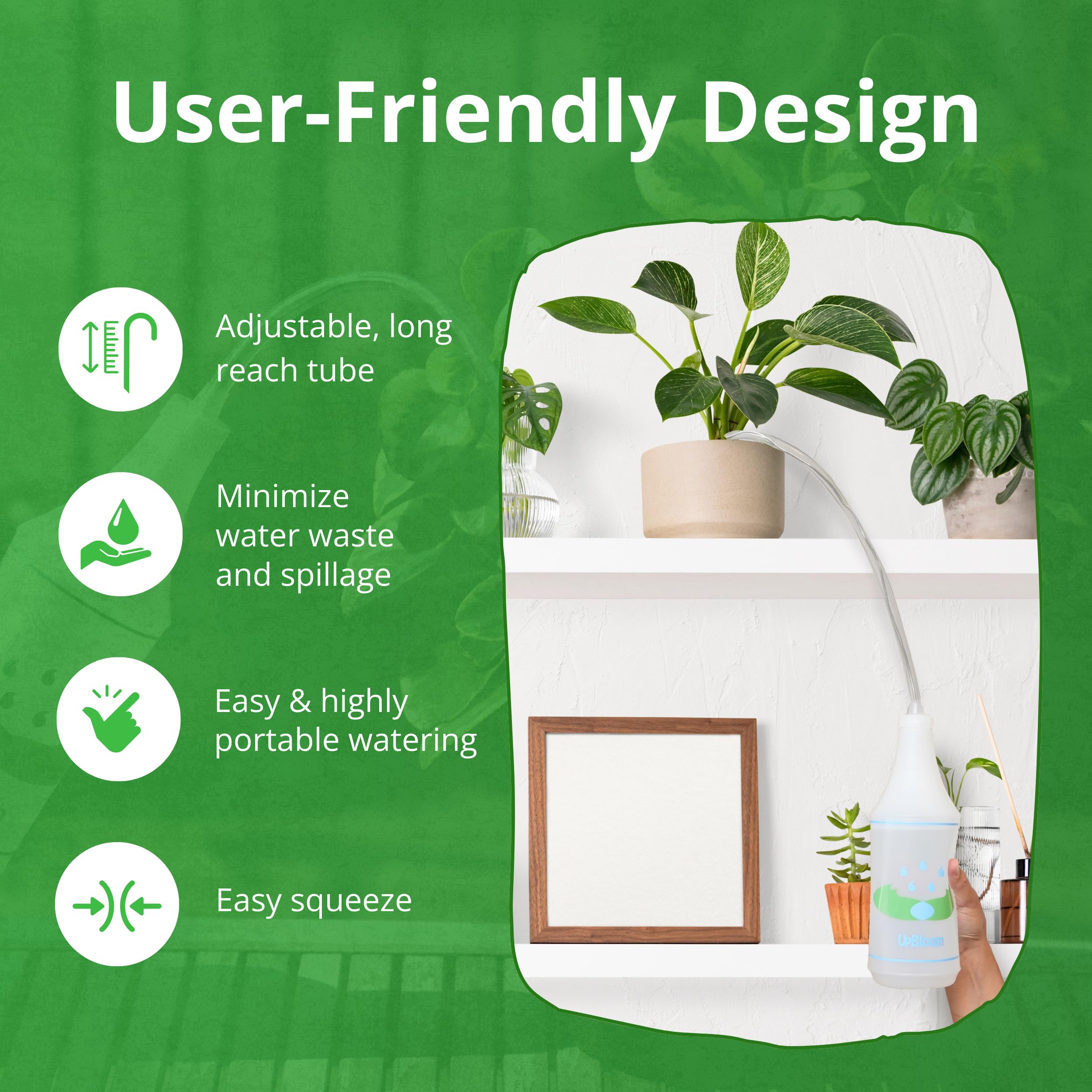 UpBloom squeeze bottle with printed measurements