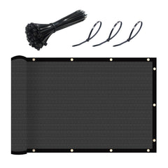 UPGRADE Fence Privacy Screen 4' x 50' dark grey front view