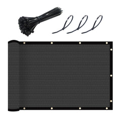 UPGRADE Fence Privacy Screen 5' x 50' dark grey front view