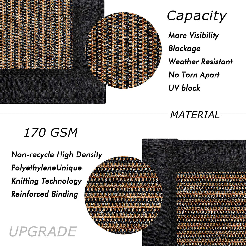 UPGRADE Privacy Screen with brass grommets close-up