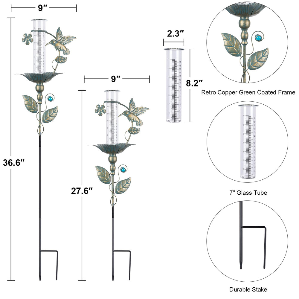 Upgraded glass tube of Fastruggle rain gauge