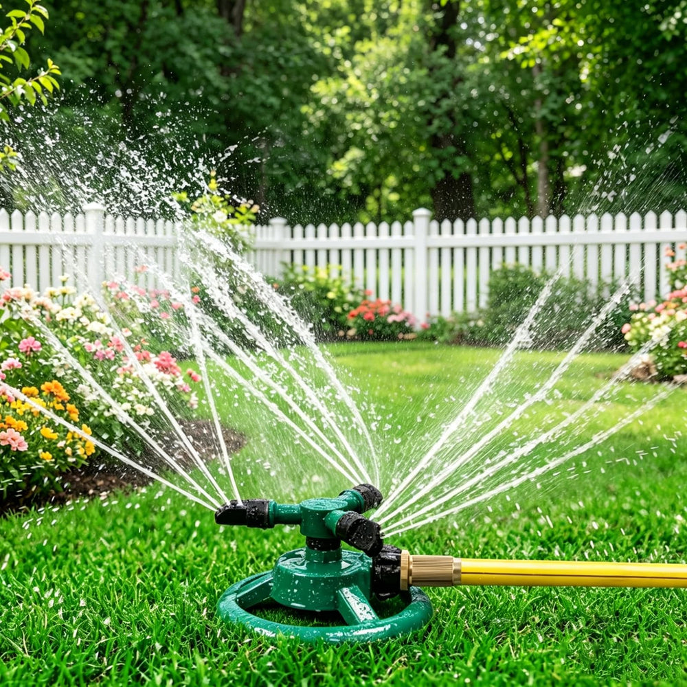 UPOFFICIS Yard Sprinkler green model front view
