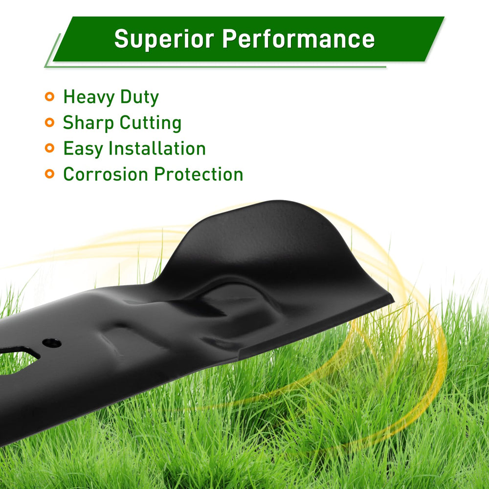 UPOW Ultra High-Lift Lawn Mower Blade installation view