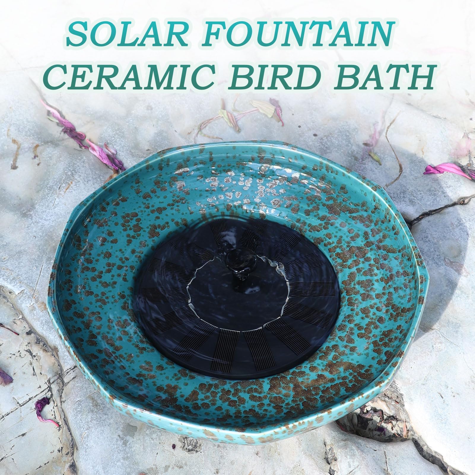 UPSJYJ bird bath bowl clean and ready for birds