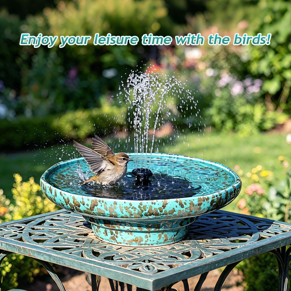 UPSJYJ bird bath dimensions and depth measurement