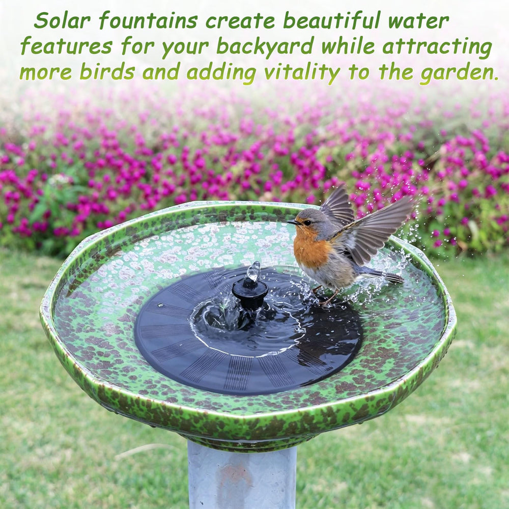 UPSJYJ bird bath fountain set in a garden environment