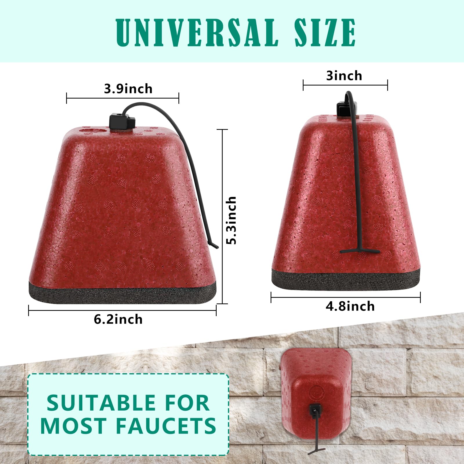 UQM Faucet Cover Red Side View