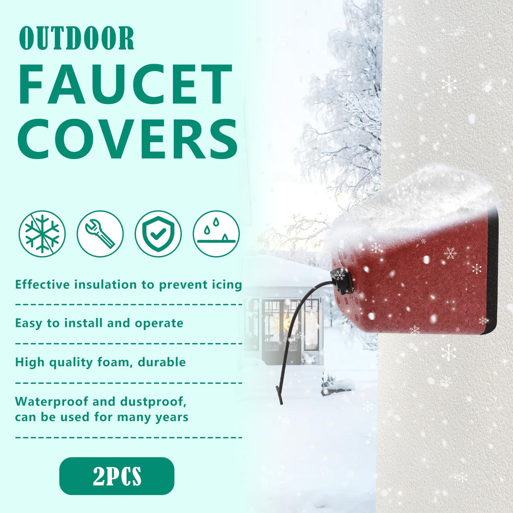 UQM Outdoor Faucet Cover Red Dimensions