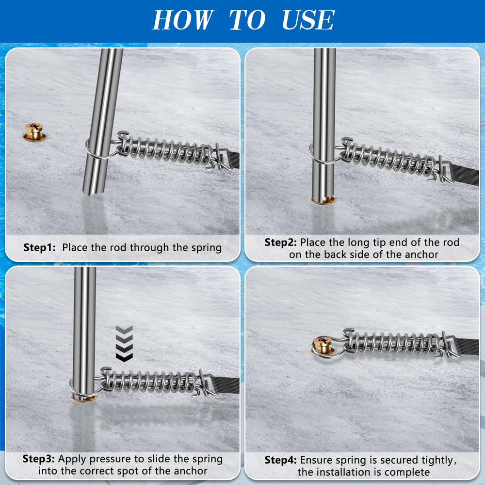 UQM Pool Cover Tool complete package with dimensions