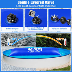 UQM Pool Pillows with ropes for secure installation