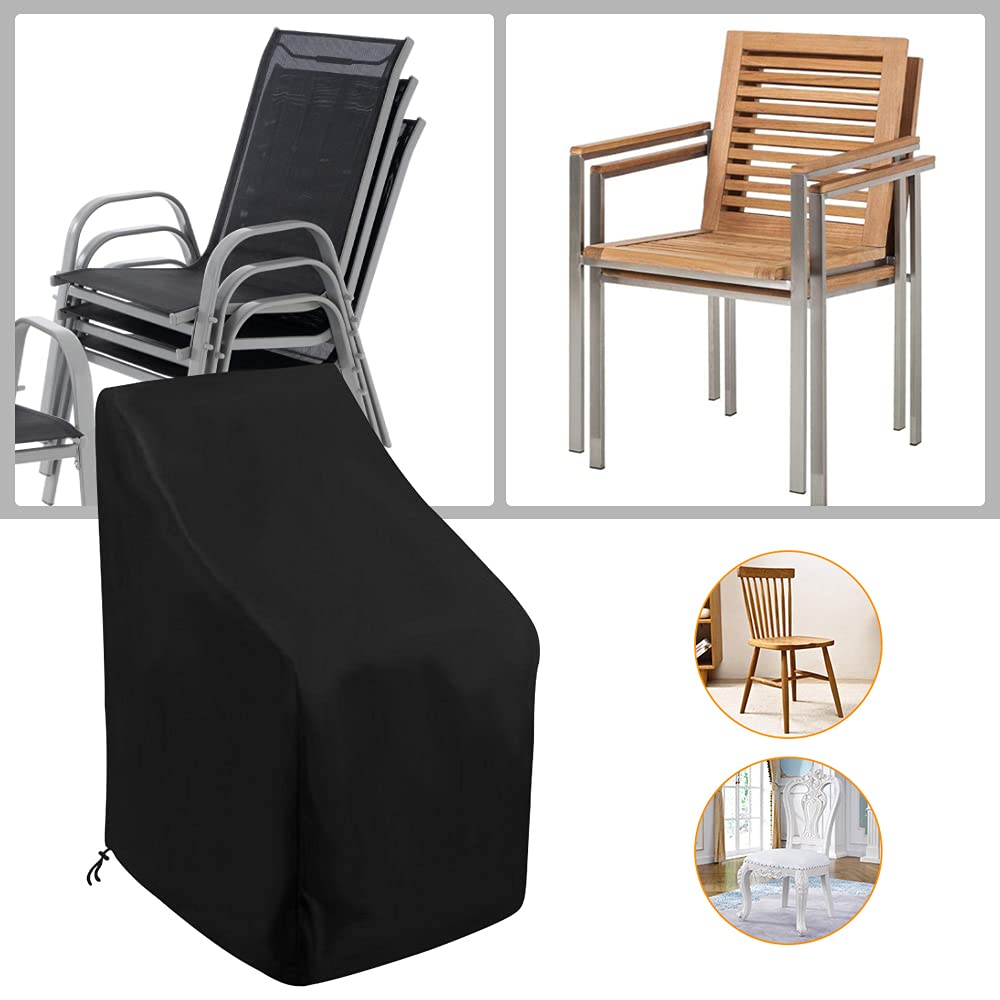 Uranshin Stacking Outdoor Chair Cover in a garden setting