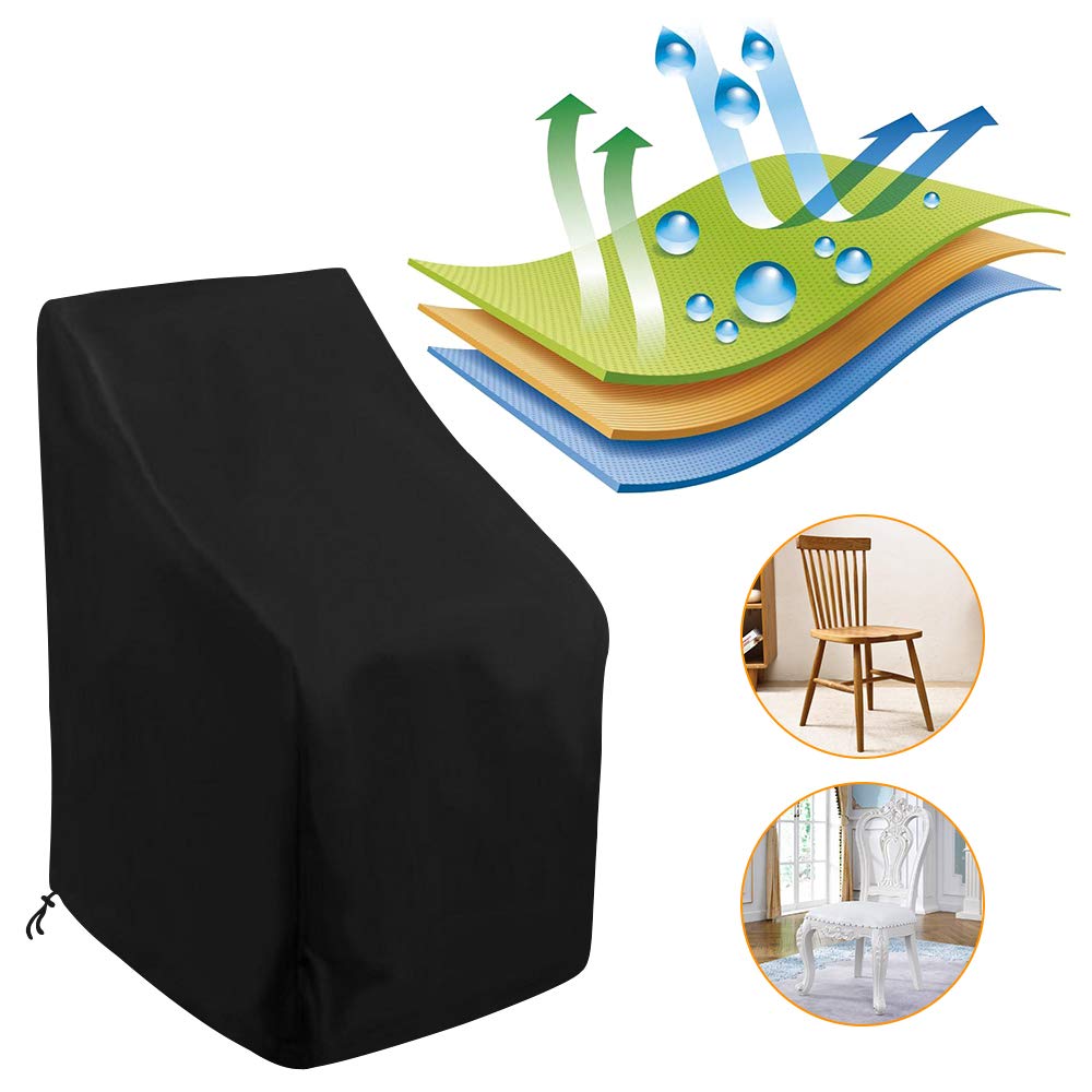 Uranshin Stacking Outdoor Chair Cover in storage bag
