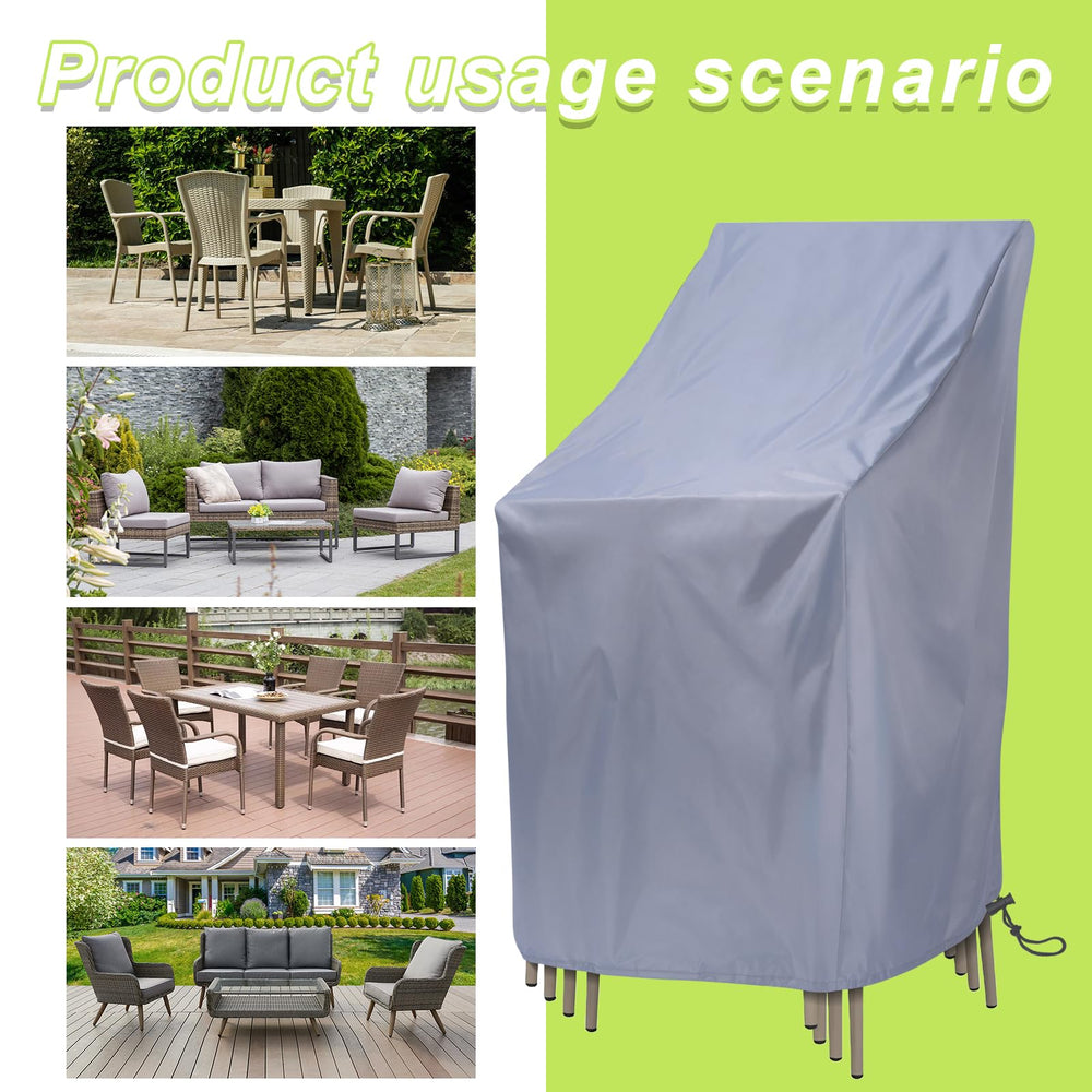 Uranshin Waterproof Stackable Chair Cover close-up of material