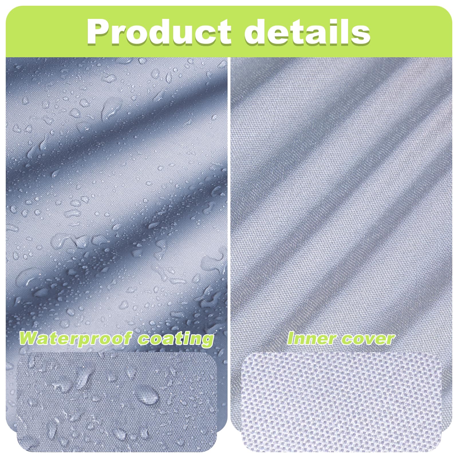 Uranshin Waterproof Stackable Chair Cover in storage bag
