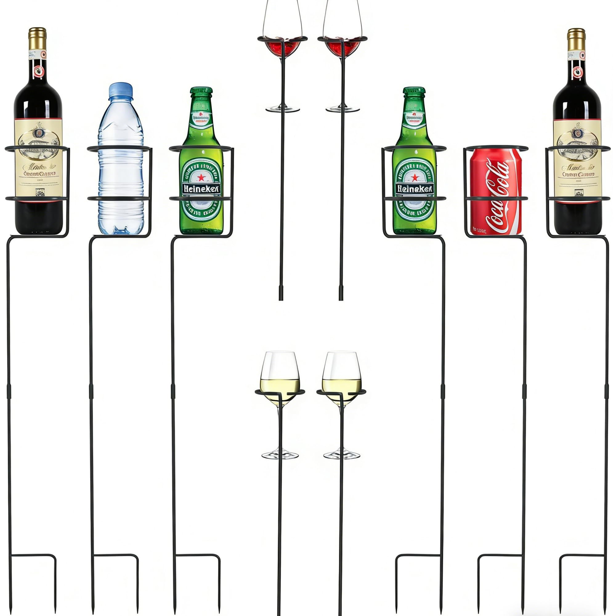Urban Deco Drink Holders Stakes Set of 10 with various holders