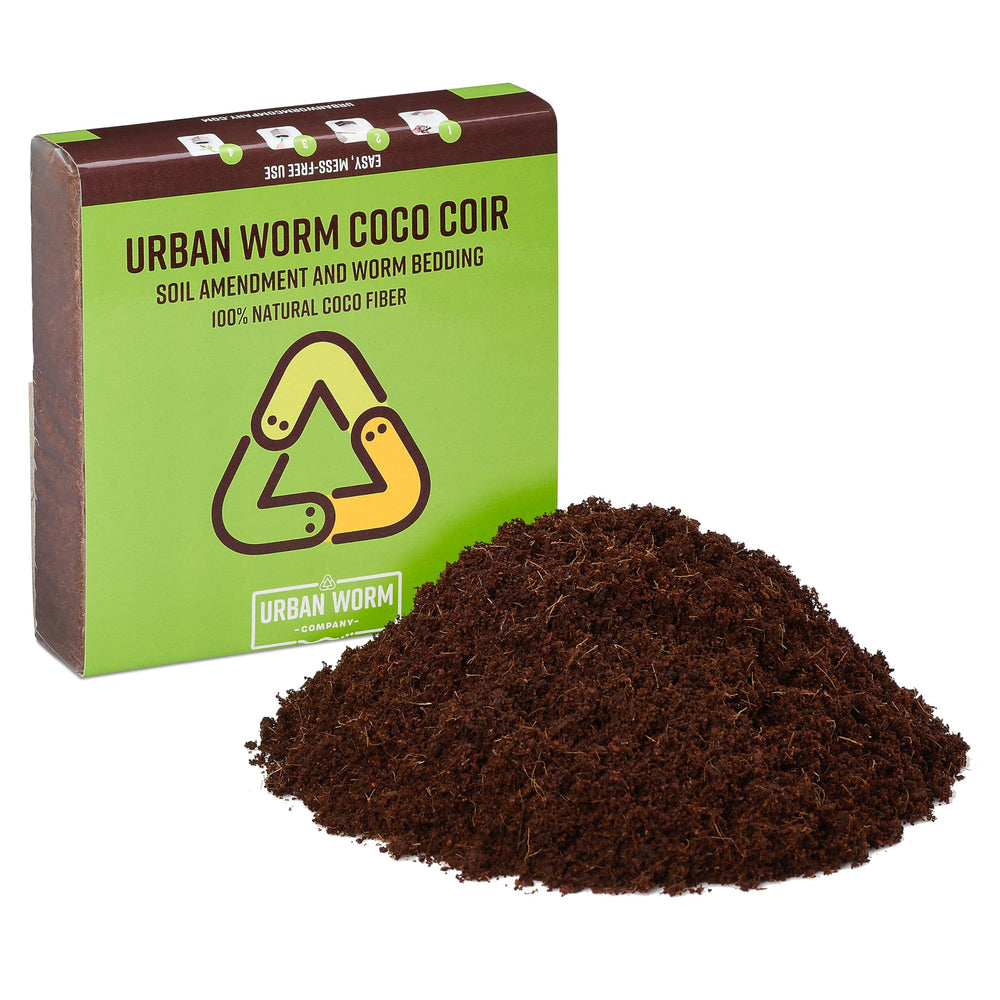 Urban Worm Coco Coir Soil Amendment 1.4 lbs front view