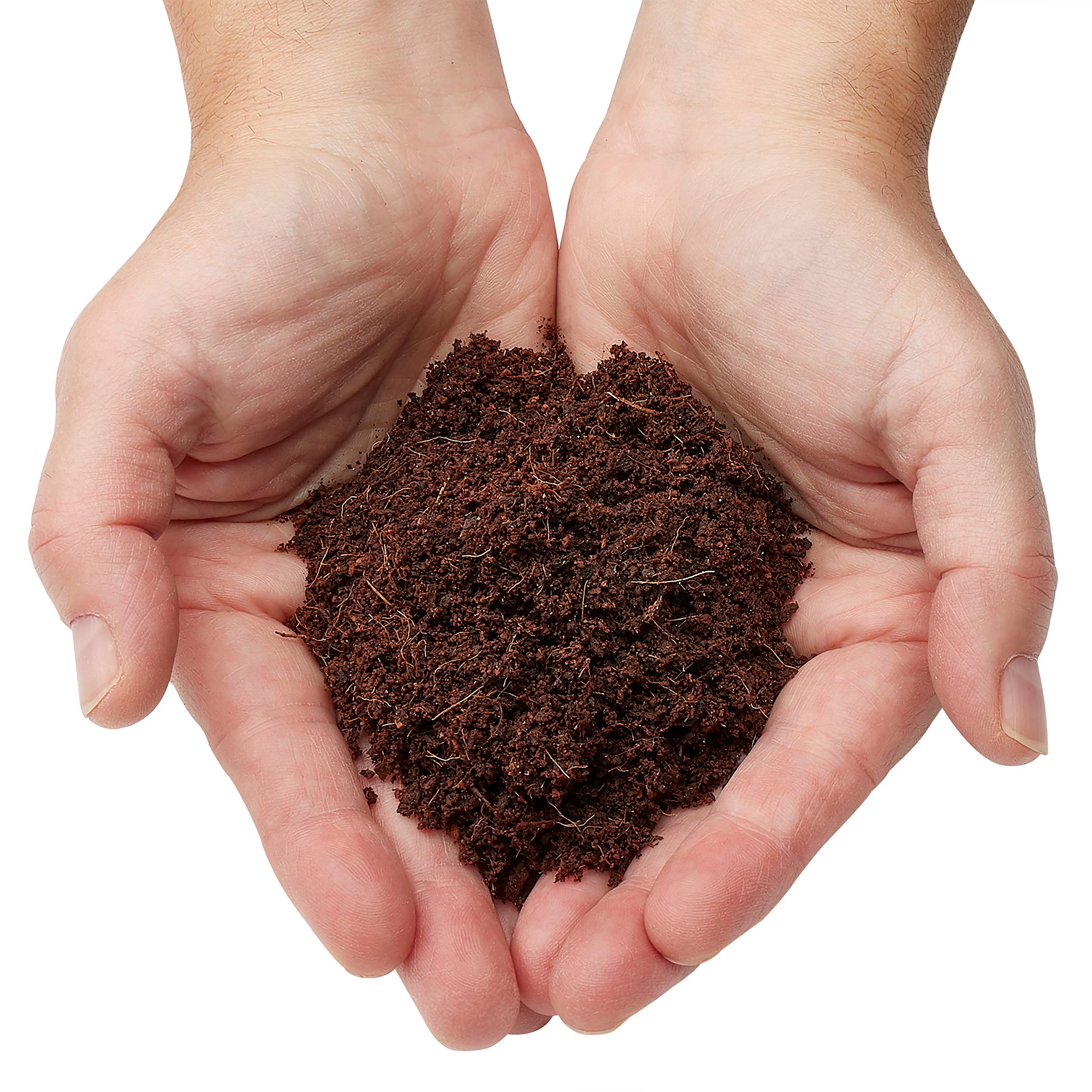 Urban Worm Coco Coir Soil Amendment block on soil