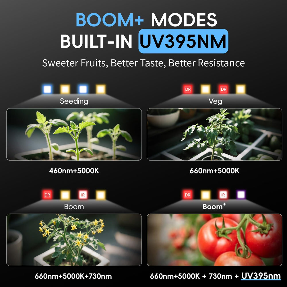 URBZUE 60W LED Grow Light with metal suspension kit
