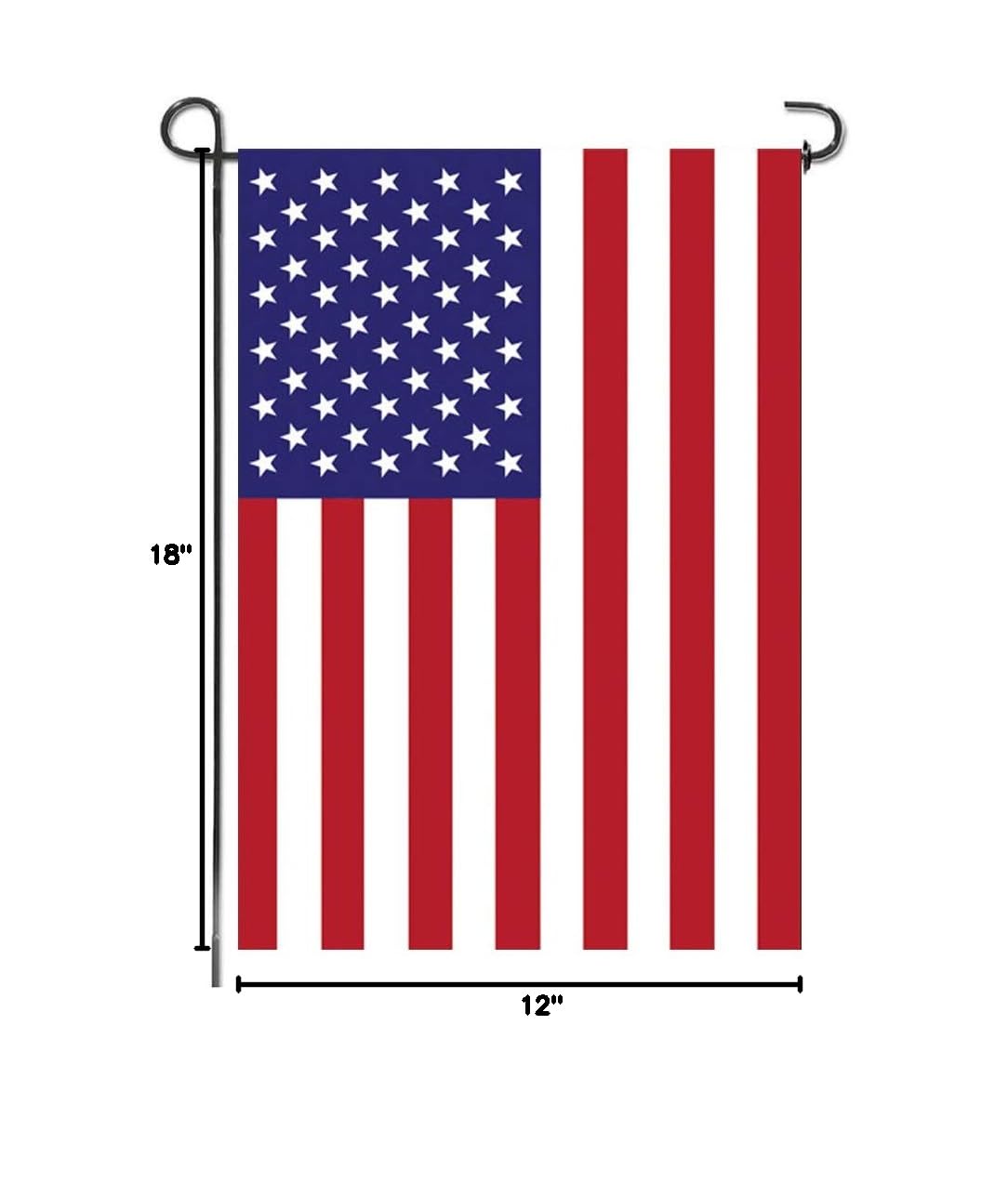 URSKYTOUS American Garden Flag with sleeve included