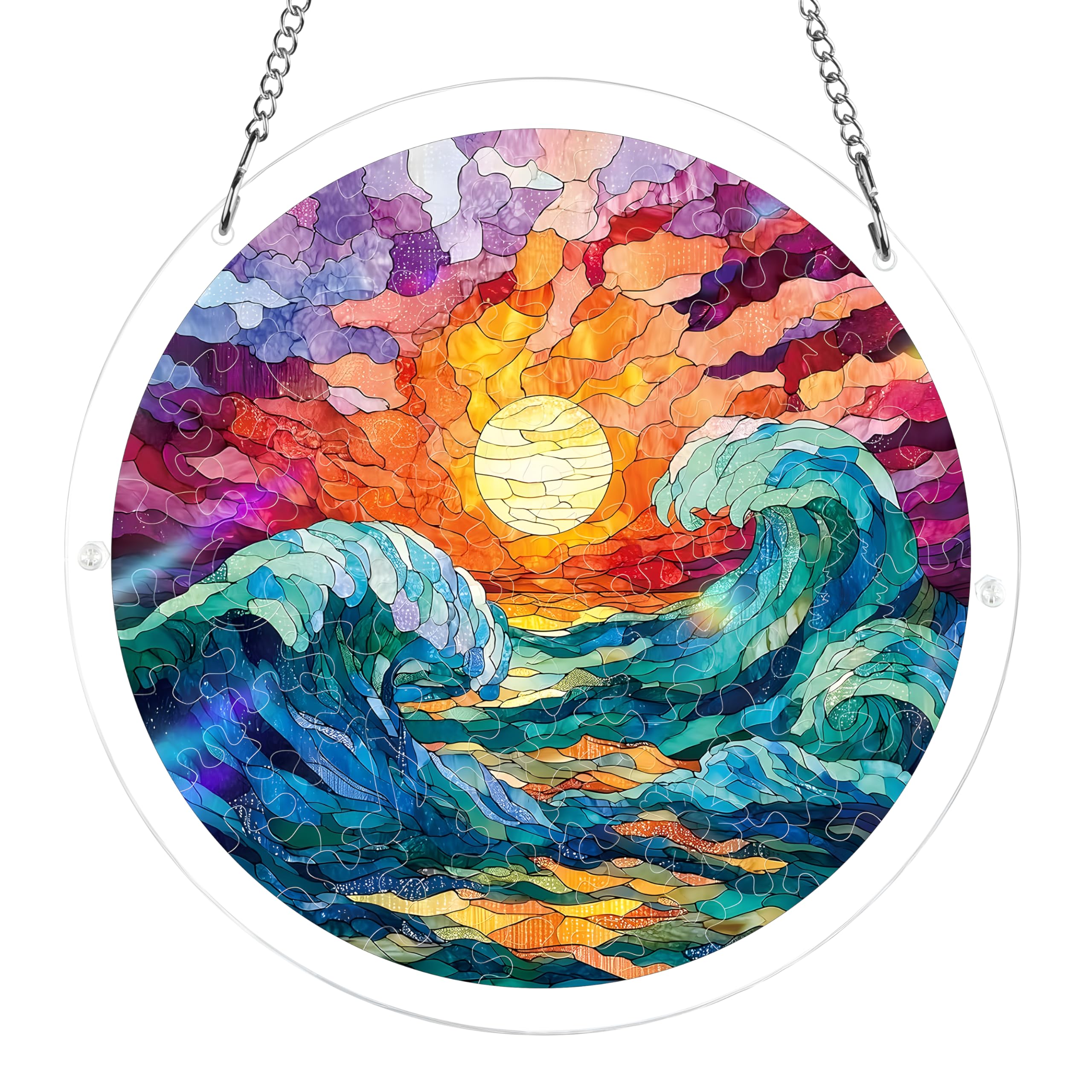 Urstand Acrylic Jigsaw Puzzle Suncatcher 7.5 Inch front view