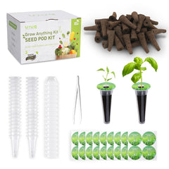 URUQ Hydroponic Pods Kit 140pcs including grow sponges and baskets