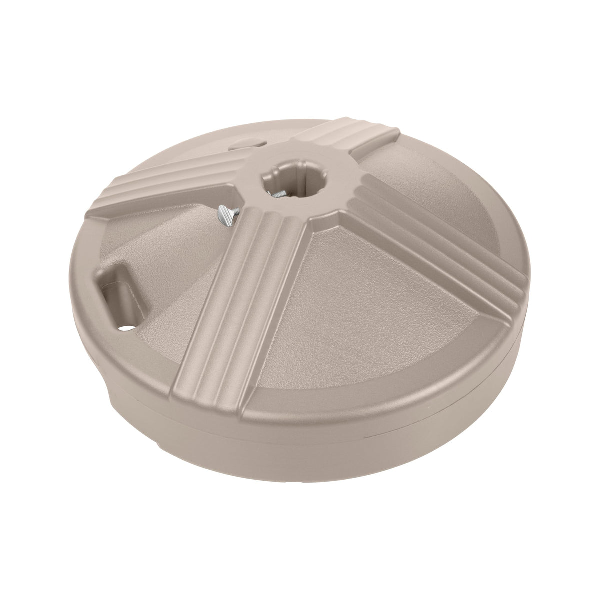 US Weight Fillable Umbrella Base beige front view