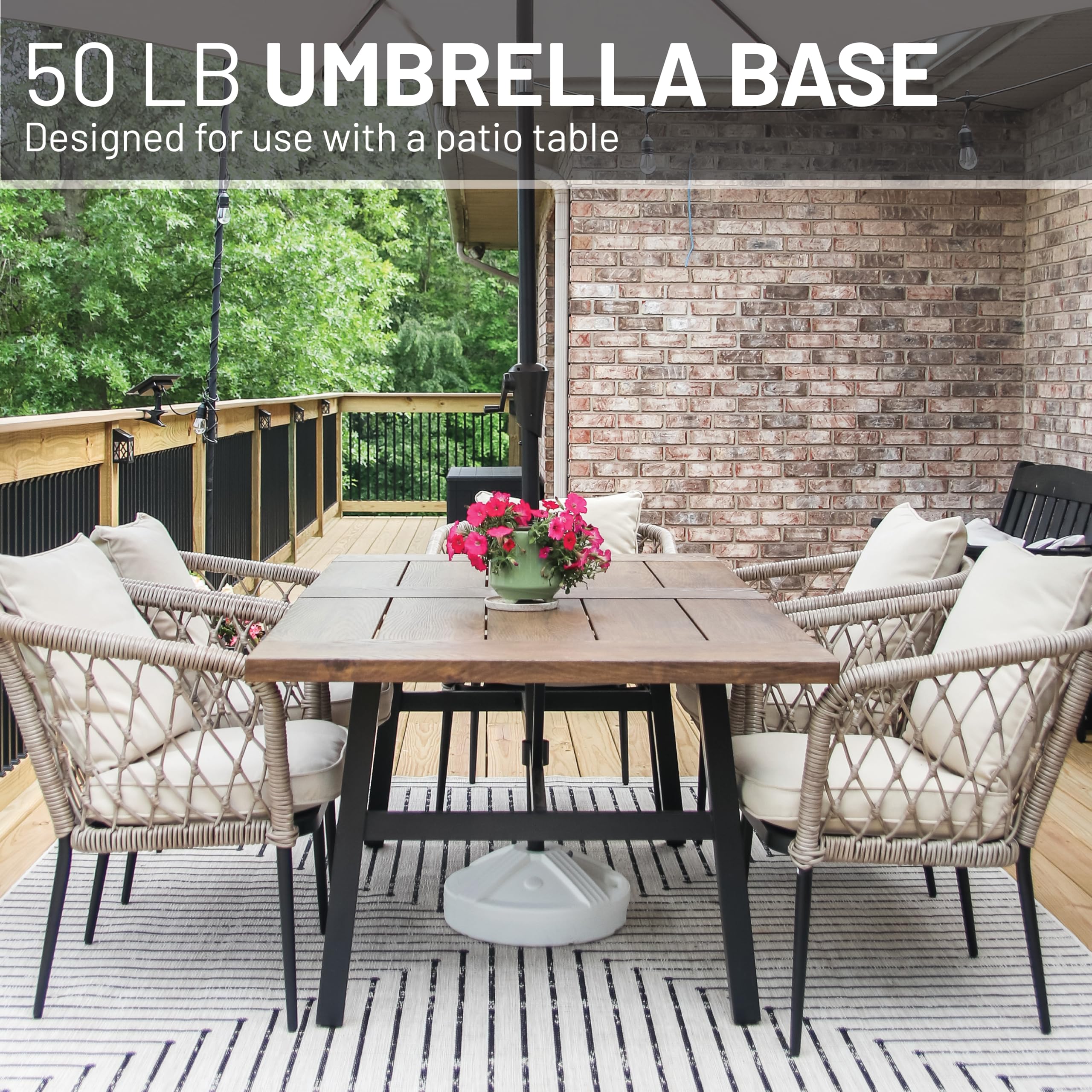 US Weight Fillable Umbrella Base packaging front