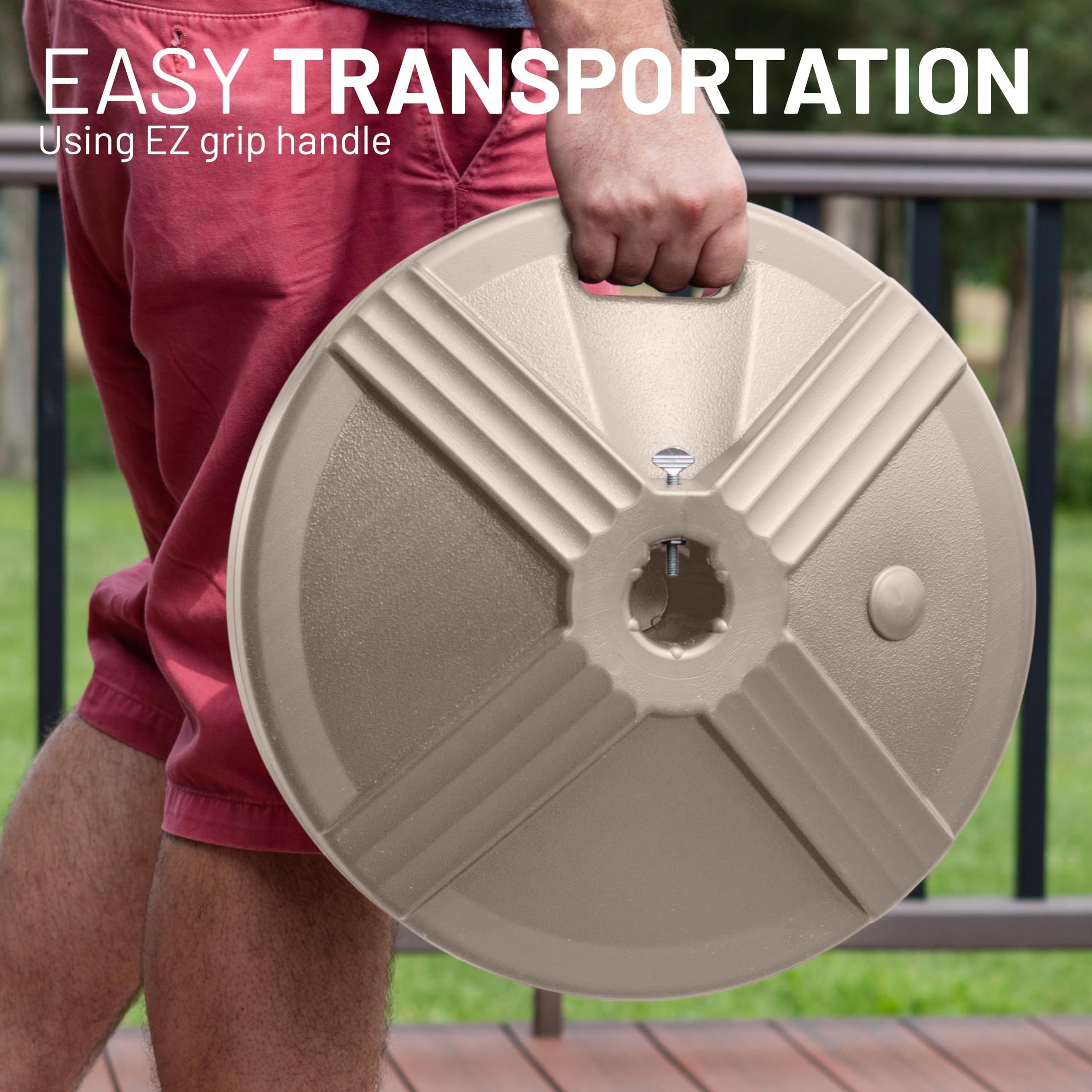 US Weight Umbrella Base filled with sand