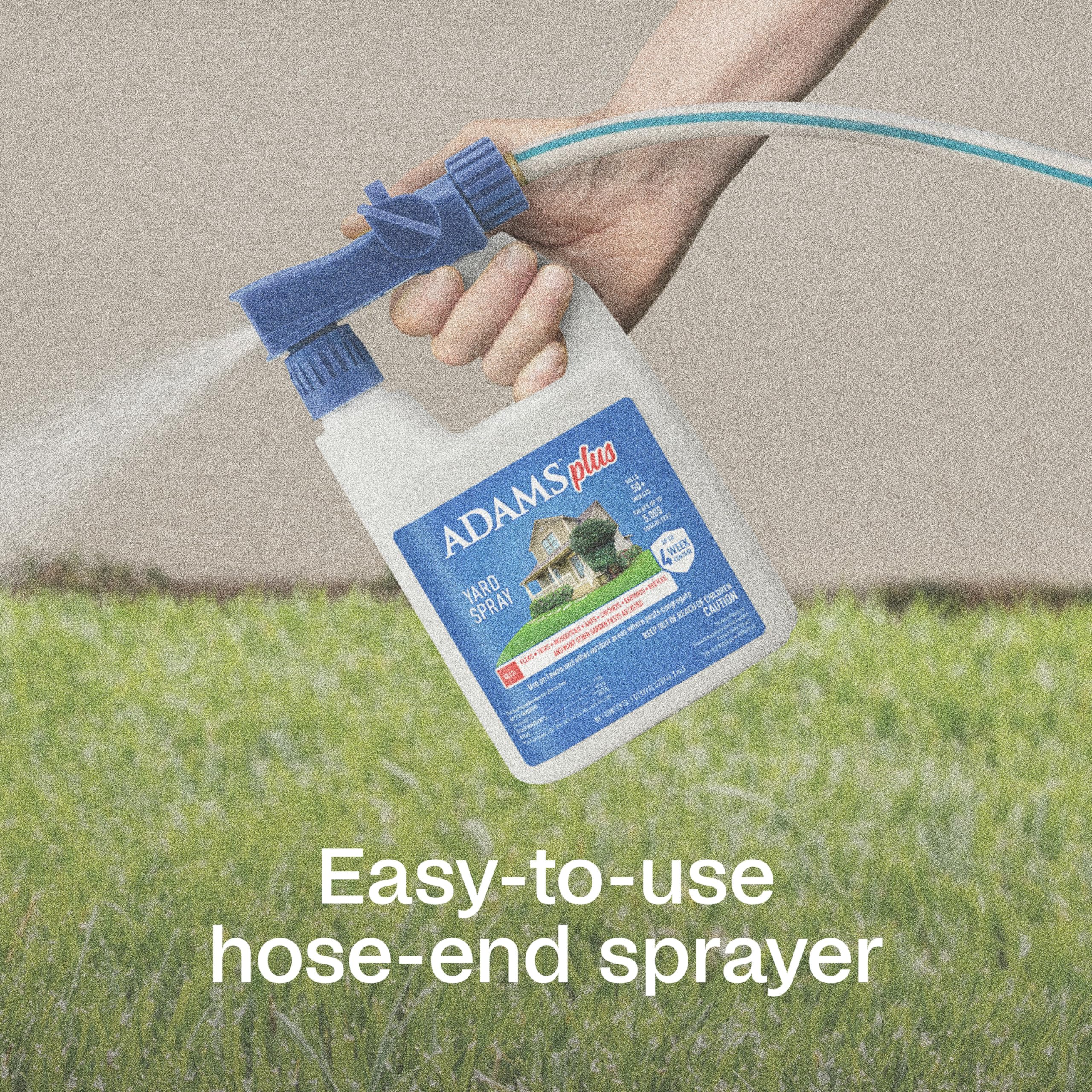 Usage scenario of ADAMS Plus Flea and Tick Yard Spray in a garden