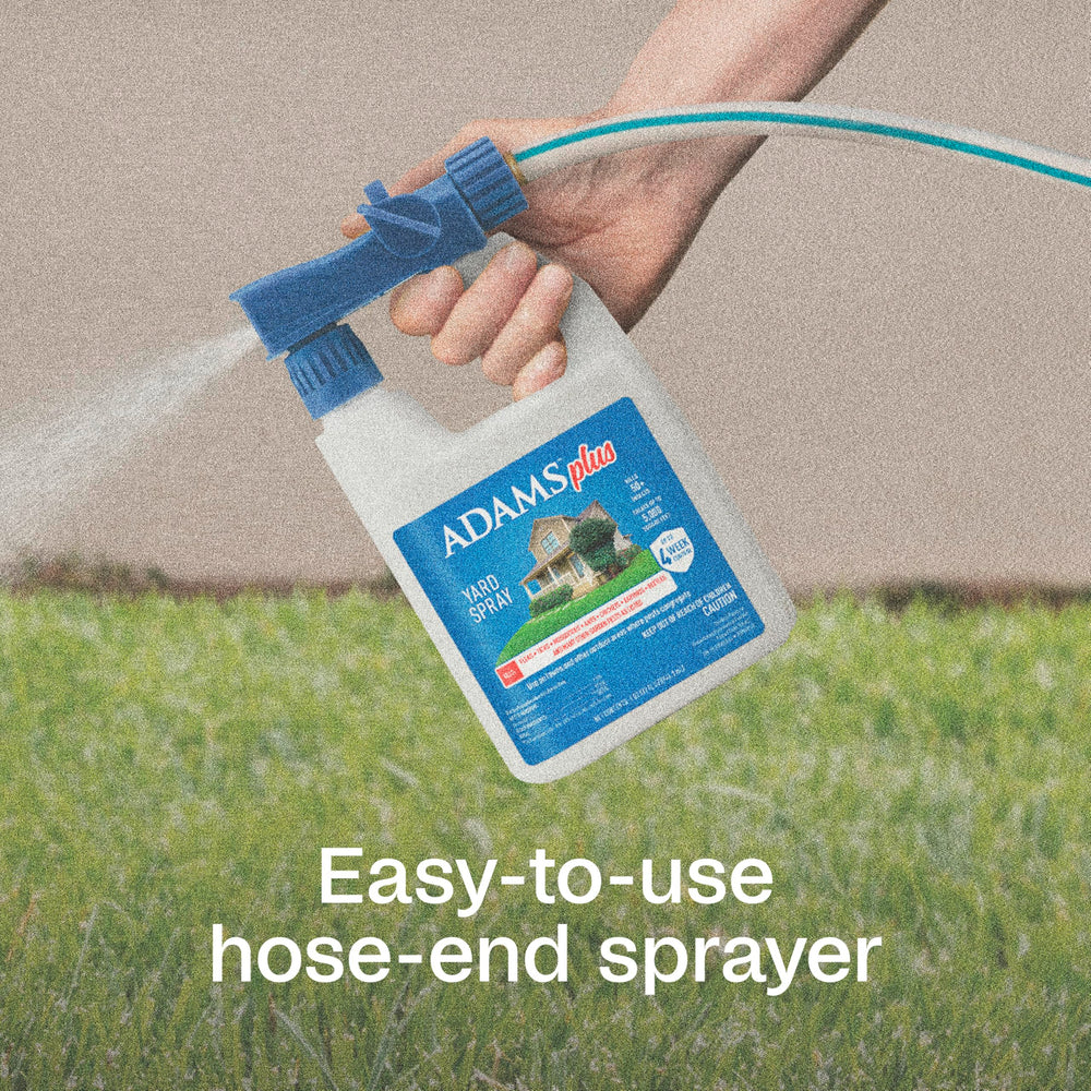 Usage scenario of ADAMS Plus Flea and Tick Yard Spray in a garden