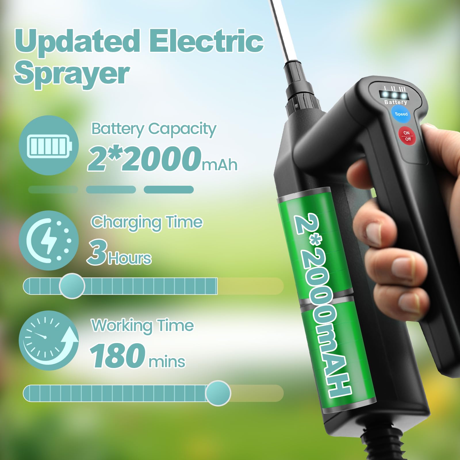 USB charging cable for SideKing Battery Powered Sprayer