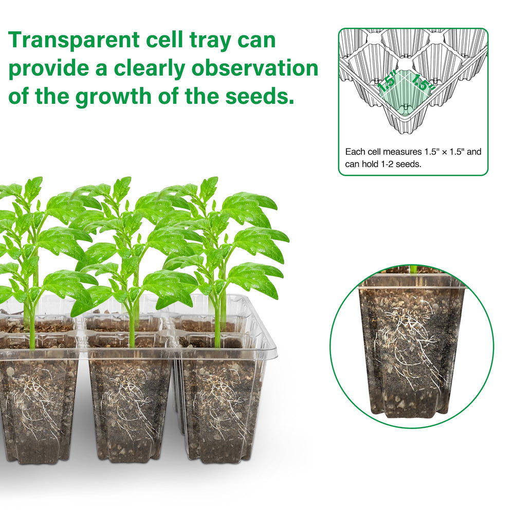 USB-powered grow light for indoor seedling trays