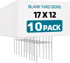 USCNC Lawn Signs 10 Pack, 17x12 inches, white colour